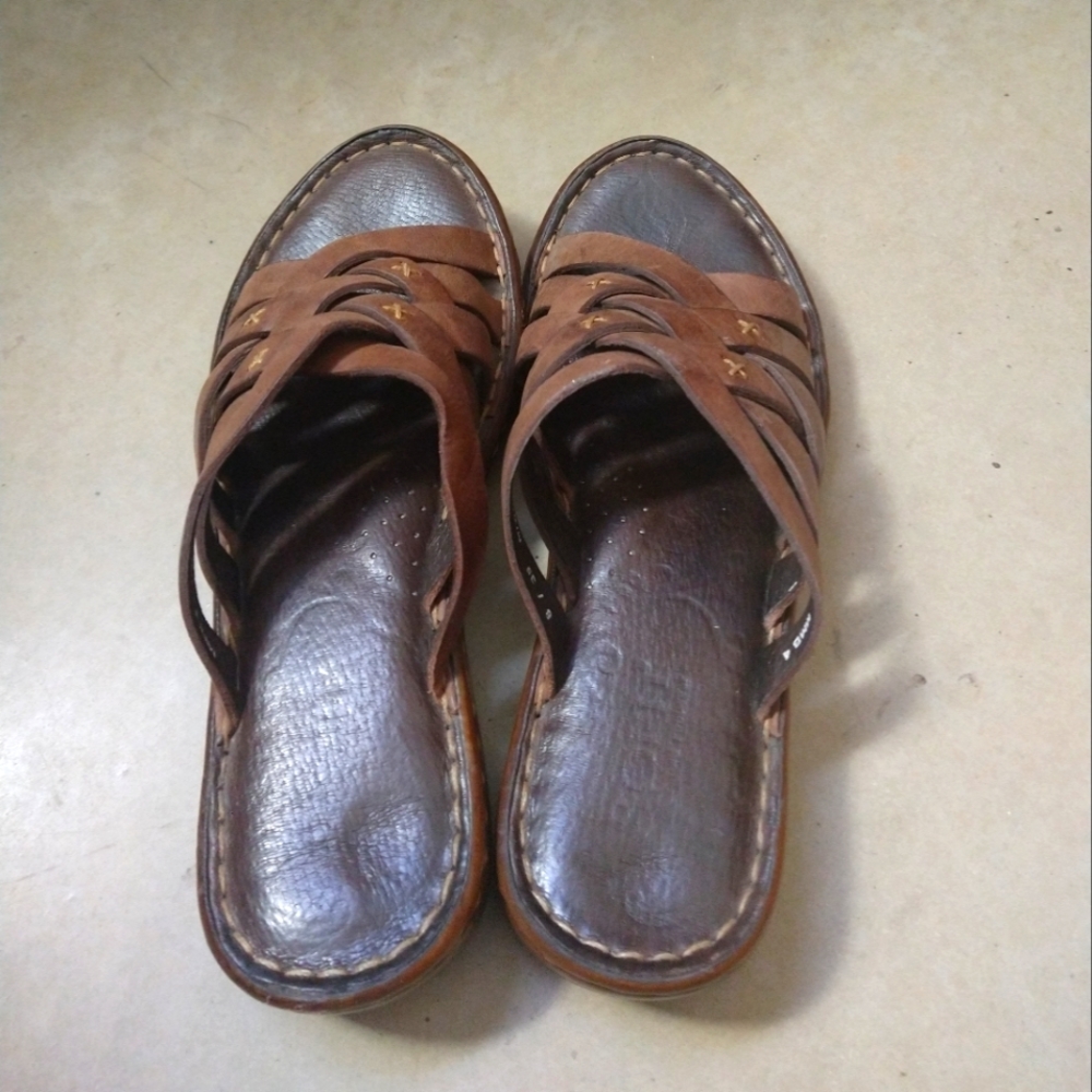 [Børn] vintage woven cross strap sandles